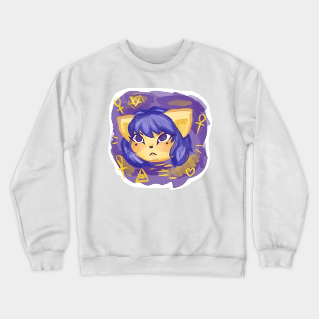 Ankha cat Crewneck Sweatshirt by peephammett